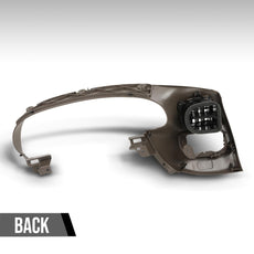 G-PLUS Upper Gauge Cluster Bezel Trim w/Air Vent for F150 Expedition Brown Close-up View
