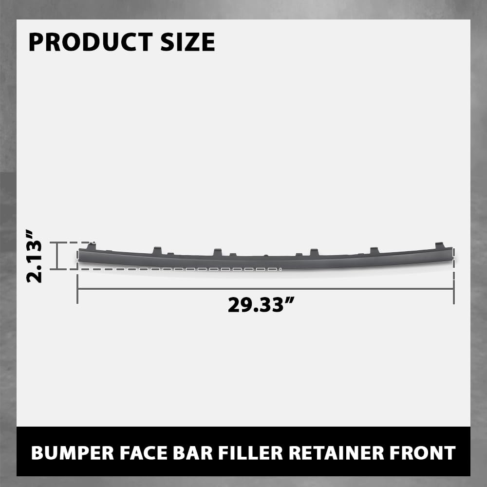 G-PLUS Front Bumper Face Bar Filler Retainer, Compatible with Audi Q3 Prestige 2019/ Audi Q3 2019-2023, 83A807663GRU, AU1087105