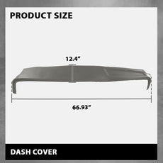 G-PLUS Dash Cover for Dodge Ram 1500 2500 3500 2002-2005 TPE Dashboard Gray Product Image