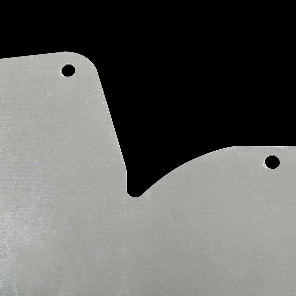 G-PLUS A/C And Heater Delete Panel C3 Compatible with 1968-1982 Corvette Silver