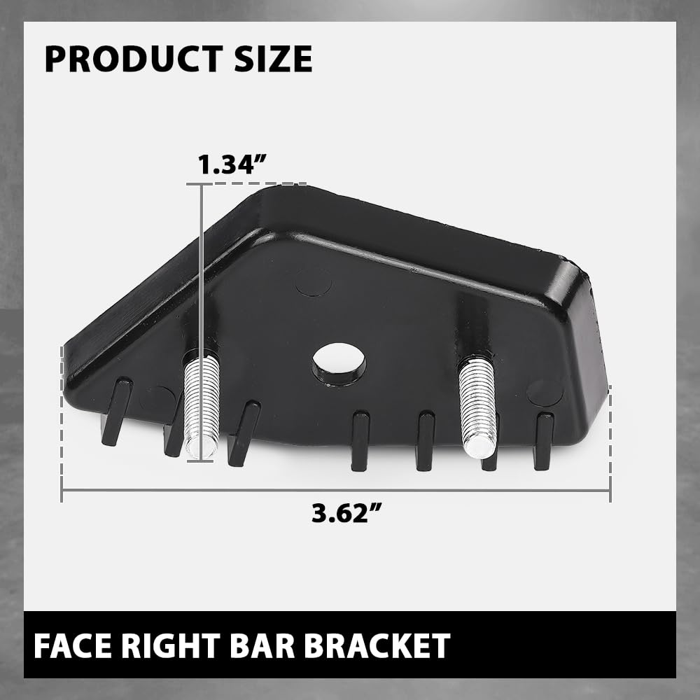 G-PLUS Front Bumper Face Bar Bracket Retainer Mounting Brace Passenger Right Side Hand Compatible with Ford Mustang Bullitt/Mach 1 2019-2023,Fit Ford Mustang 2018-2023 JR3Z17C947B, FO1043154 Black