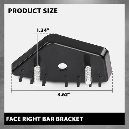 G-PLUS Front Bumper Face Bar Bracket Retainer Mounting Brace Passenger Right Side Hand Compatible with Ford Mustang Bullitt/Mach 1 2019-2023,Fit Ford Mustang 2018-2023 JR3Z17C947B, FO1043154 Black