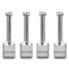 G-PLUS Truck Tool Box Mounting Kit Compatible with Tool Box Mount J Hook Toolbox Pickup Tiedown Silver