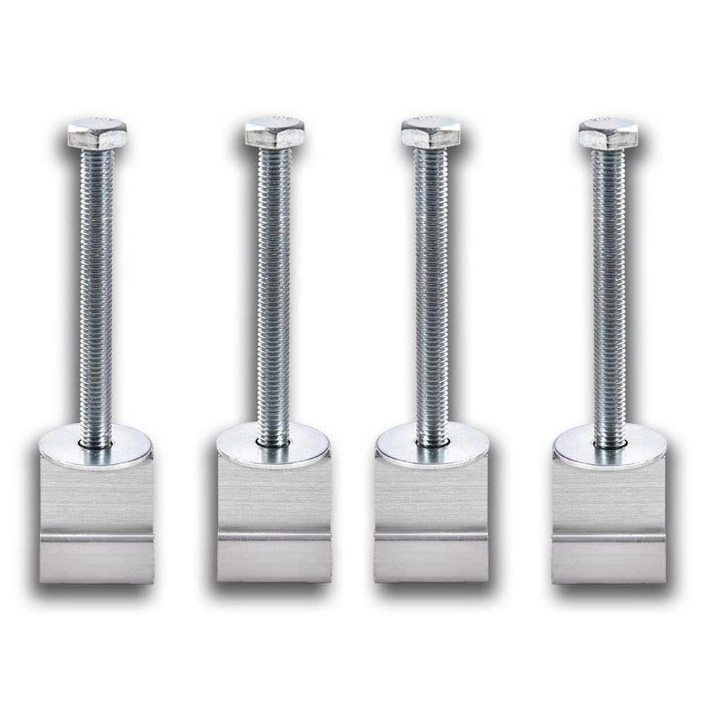 G-PLUS Truck Tool Box Mounting Kit Compatible with Tool Box Mount J Hook Toolbox Pickup Tiedown Silver
