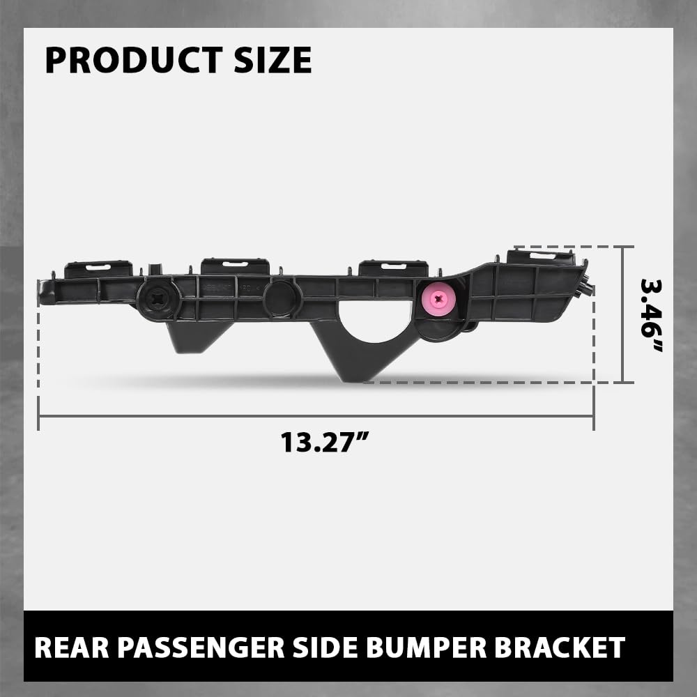 G-PLUS Rear Passenger Side Bumper Retainer Bracket Compatible with Toyota RAV4 2016-2018 521550R050, TO1143121