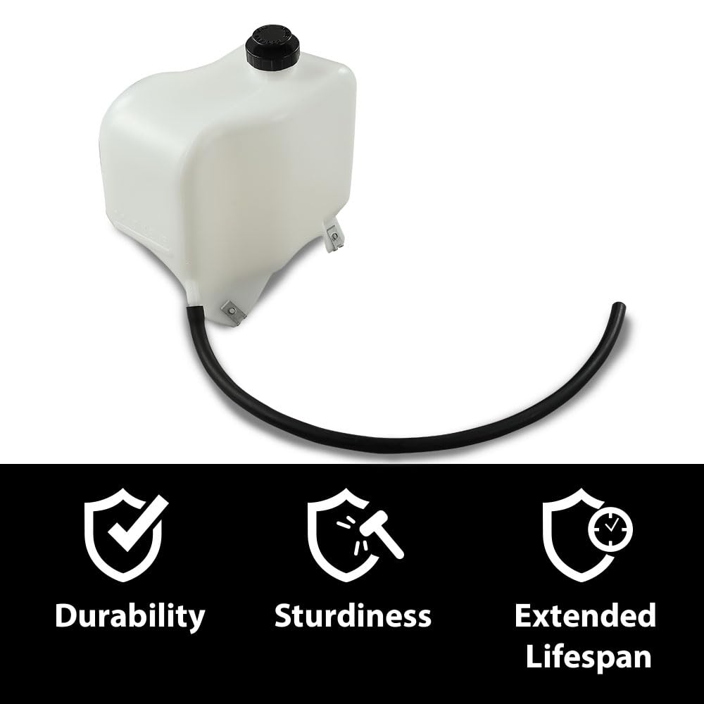 G-PLUS Overflow Radiator Tank Coolant Bottle w/ Cap Mounting Hardware & Hose Fit for GM Full Size Trucks/Fits C/K Series 1981-1987 & 1988-1991 RV Pickups Full Size Blazer & Suburban HD81-87