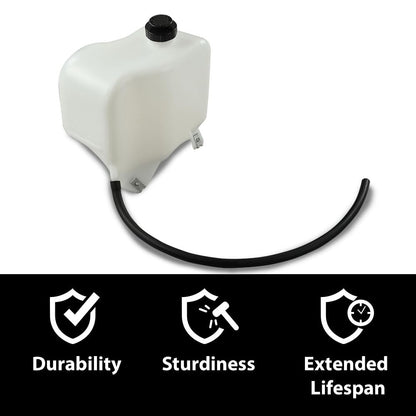 G-PLUS Overflow Radiator Tank Coolant Bottle w/ Cap Mounting Hardware & Hose Fit for GM Full Size Trucks/Fits C/K Series 1981-1987 & 1988-1991 RV Pickups Full Size Blazer & Suburban HD81-87
