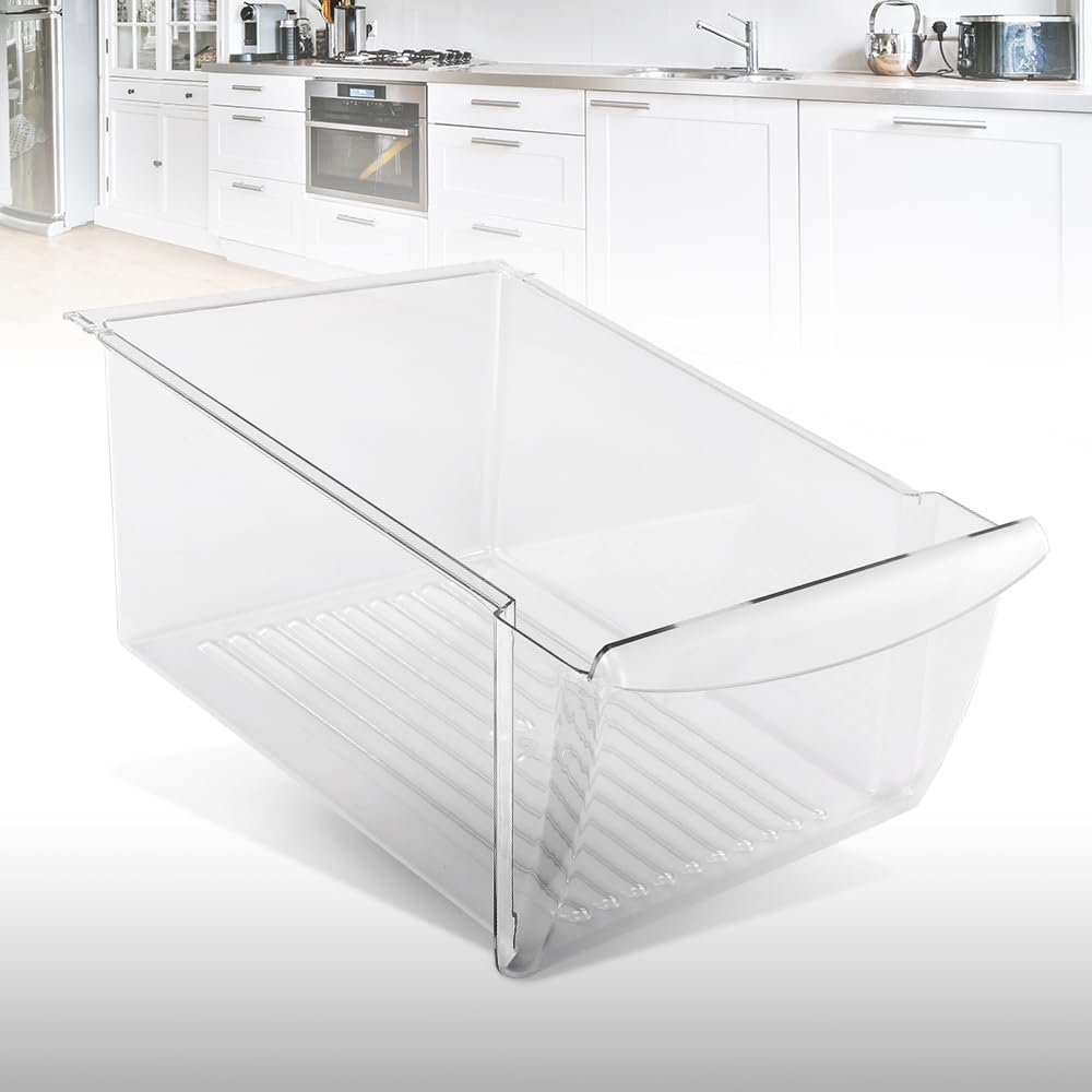 G-PLUS Upper Crisper Pan Drawer Compatible with Frigidaire Refrigerator Models FRS6LR5EB6 240351005, 240351062 Clear