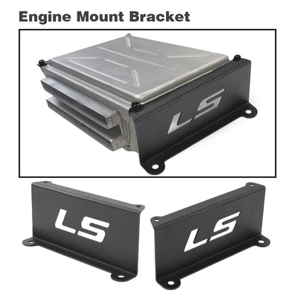 G-PLUS Engine Computer Mount Bracket Steel Bracket LS1 LS2 LS3 LSX 5.3 6.0 4.8 6.2 ECM ECU PCM