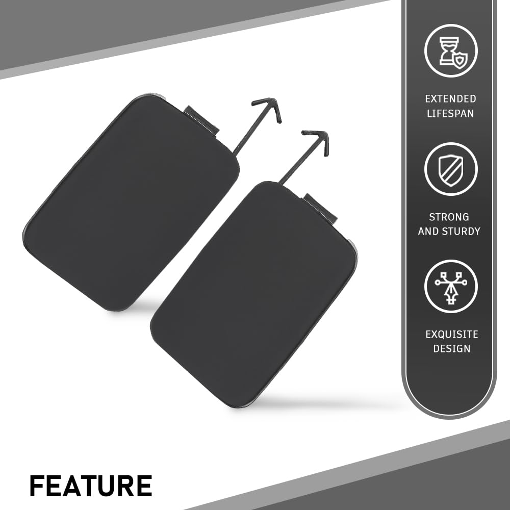 G-PLUS Front Bumper Hole Cover Bumper Tow Hook Eye Cap Left Right Compatible with Lexus RX350 RX450h Base Sport Utility 4-Door 3.5L V6 2010-2012 521280E913