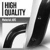 G-PLUS 80mm Fiberglass FRP Fender Flares (8 PCS) & Mud Flaps (4 PCS) Compatible with Hummer H3 Black