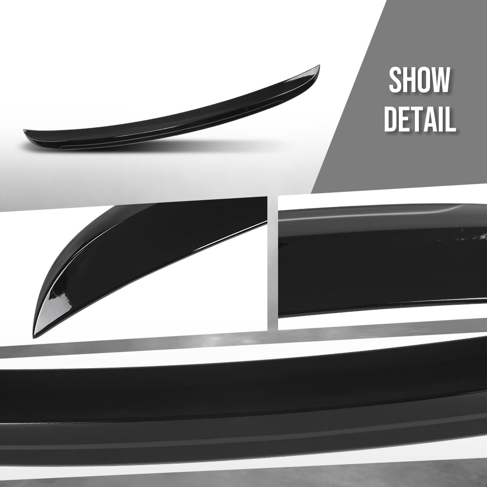 G-PLUS Rear Trunk Spoiler Wing Compatible with BMW 5-Series E60 Sedan 2004-2010 Fit BMW 525i 535i 550i M5 2004-2010 Not Fit E61 Touring Model Glossy Black