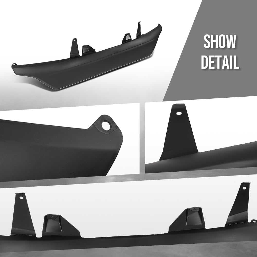G-PLUS Rear Bumper Valance Panel Compatible with Toyota Highlander (submodel: Hybrid LE, Hybrid XLE, LE, XLE) 2020 2021 2022 2023 TO1195125, 521510E090, 52151-0E090, 52151 0E090 Black