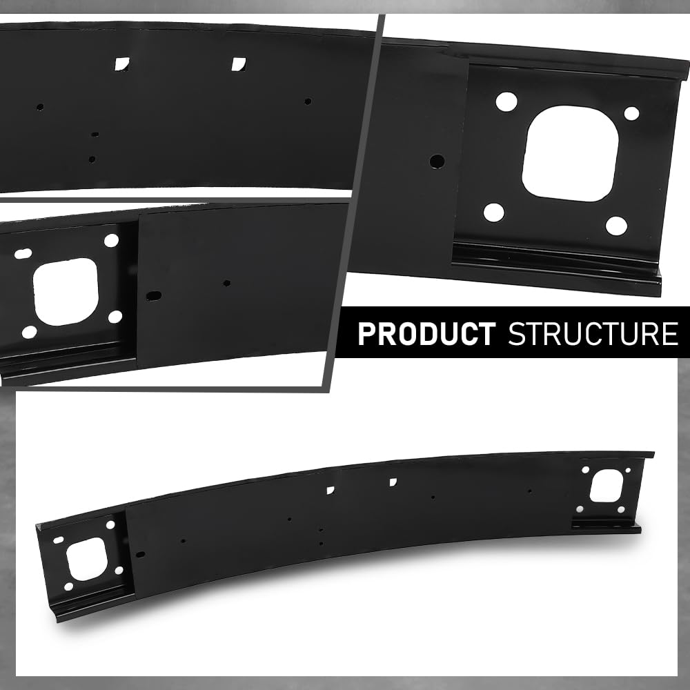 G-PLUS Bumper Reinforcement Impact Bar Front Upper Compatible with Cadillac SRX 2010-2016 22792566, GM1008110, 107-01110 Black