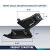 G-PLUS Front Grille Mounting Support Bracket Compatible with Honda Civic Coupe 2009-2011 Left and Right Pair 71124SVAA50 71129SVAA50 HO1207107, HO1207108