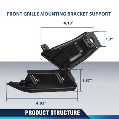 G-PLUS Front Grille Mounting Support Bracket Compatible with Honda Civic Coupe 2009-2011 Left and Right Pair 71124SVAA50 71129SVAA50 HO1207107, HO1207108