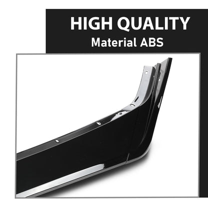 G-PLUS Front Bumper Lip Splitter Compatible with Chevy Corvette C8 All Model 2020-2024 Black