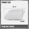 G-PLUS Headlight Lens Cover Compatible with Benz GLK X204 GLK250 GLK280 GLK300 GLK350 2013 2014 2015 Left & Right Front Headlamp Lens Cover Clear