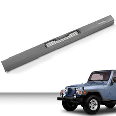 G-PLUS Dash Defrost Vent Bezel Trim Panel for Jeep Wrangler TJ 1997-2006 Mist Grey Front View