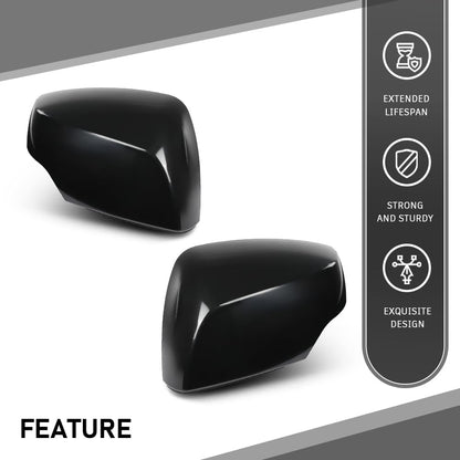 G-PLUS Door Side Rear View Wing Mirror Cover Cap Pair Compatible with Subaru Forester 2014-2018 (non eyesight detection),Fit Subaru Outback Crosstrek Impreza 2012-2014 91059AJ200