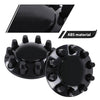 G-PLUS Front Wheel Covers Hub Axle Semi Fit Most of 10 Holes 20" & 22.5" & 24.5" Semi-Truck Wheels with 11.25" Bolt Circle Wheels Glossy Black Plastic ABS