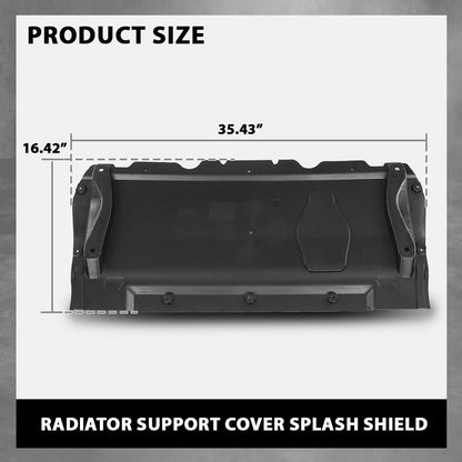 G-PLUS Radiator Support Cover Splash Shield Compatible with Audi A6 A7 2011-2018 4G0863821B