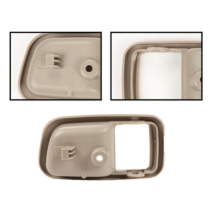 G-PLUS Door Handle Trim Set Compatible with 2000-2006 Toyota Tundra,Interior Door Handle Bezel 2Pc (Beige)