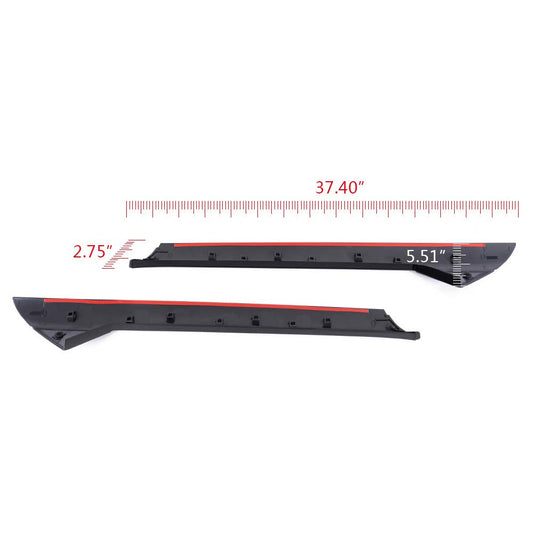 2Pcs Right & Left Side Windshield Trim Pillar Molding Compatible with Ford Explorer 2011-2019