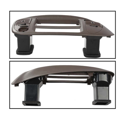 G-PLUS 1Set Center Dash Radio Surround Bezel Trim Panel Compatible with 2000-2003 Ford F150/2000-2002 Ford Expedition Brown Dashboard Cover