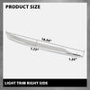 G-PLUS Right Side Driving Light Trim, Chrome Compatible with Lincoln MKC 2015-2019, Passenger Side, EJ7Z15266AA, FO1039173