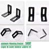 G-PLUS Universal Oil Cooler Radiator Adapter Kit Compatible With Universal 340MM Aluminum Engine Mounting Bracket Replacement (Short)