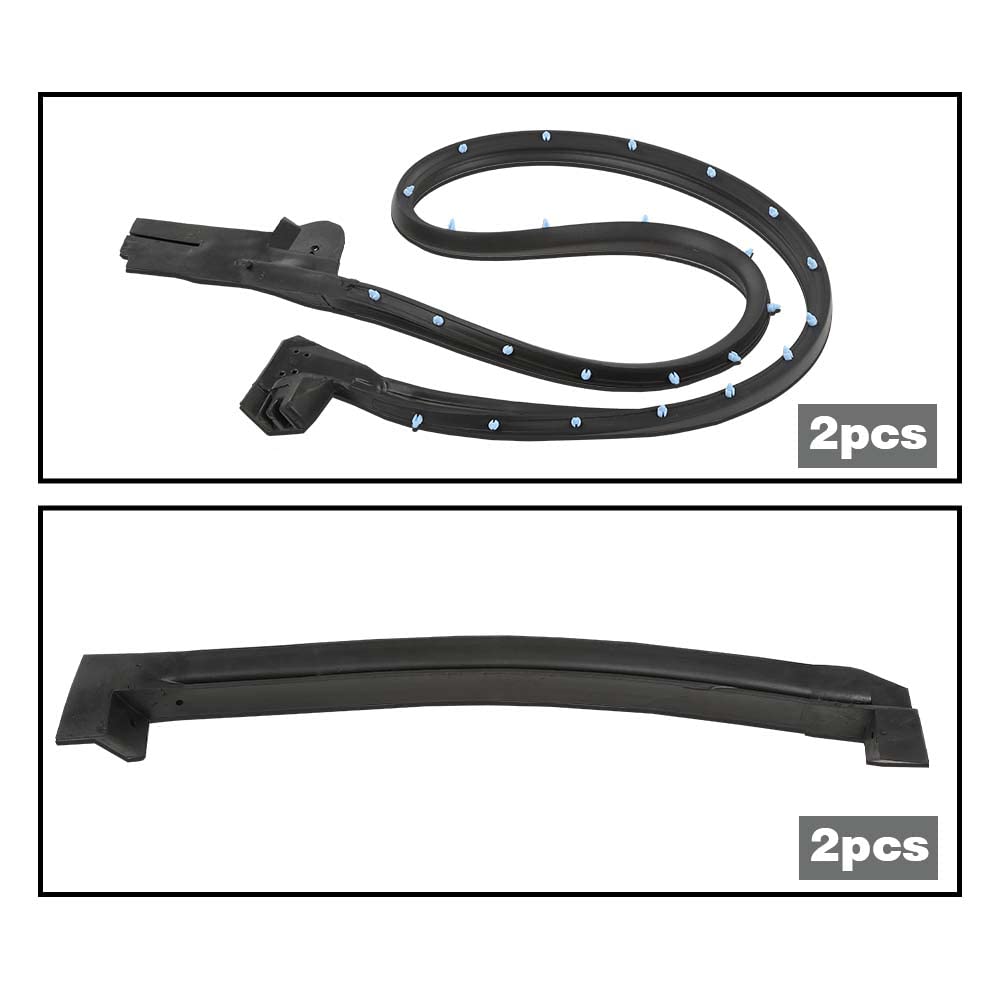 G-PLUS Full Weather Strip Seal Weatherstrip Kit Compatible with Chevy Corvette C4 Coupe 1884-1889 GM8489GGW Rear Hatch Weatherstrip Door Weatherstrip
