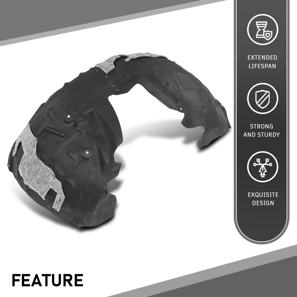 G-PLUS Front Right Fender Liner Compatible with Audi A7 Quattro S7 RS7 2012-2018 4G8821172D