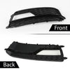 G-PLUS Black Front Bumper Fog Light Grilles Covers Driver and Passenger Side Fit Audi A5 S-Line S5 2013-2016 /Only Fit S-Line S5 Bumper Models/Not Fit For A5 Basic Version 8T0807681K 8T0807682K
