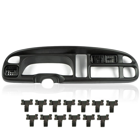 G-PLUS Dash Board Bezel Cover Instrument W/Vents Compatible with 1998-2001 Dodge Ram 1500 Truck/1998-2002 Dodge Ram 2500 3500 Truck 5GK51DX9AA, 5EU11DX9AB