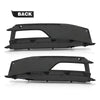 G-PLUS Fog Light Lamp Chrome Cover Bezel Pair Compatible with Audi A4 S-line S4 2013-2015/ Only fit for S-line Bumpers/Not fit Standard Bumpers 8K0807681L, 8K0807681N, 8K0807682L, 8K0807682N Black