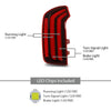 G-PLUS Rear LED Tail Light Assembly Brake Lamps Left Side Compatible with Kia Telluride EX SX 2020-2022 LED Model Only 92401S9100, KI2804165 Luces Traseras Rear Brake Lamps Assembly