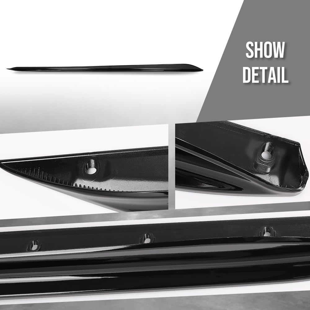 G-PLUS Side Skirts Body Kit Compatible with BMW G20 3-Series 2019 2020 2021 2022 2023 Glossy Black 2Pcs
