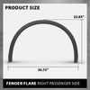G-PLUS Front Right Fender Flare Wheel Arch Molding Trim, Compatible with Porsche Cayenne 2011-2018, Passenger Side, 958559828209B9, 958-559-728-20-9B9