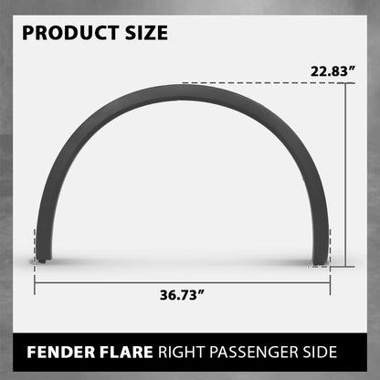 G-PLUS Front Right Fender Flare Wheel Arch Molding Trim, Compatible with Porsche Cayenne 2011-2018, Passenger Side, 958559828209B9, 958-559-728-20-9B9