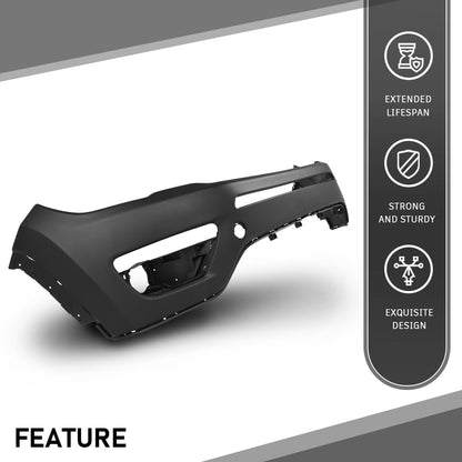 G-PLUS Front Upper Bumper Cover Compatible with Jeep Compass 2017 2018 2019 2020 2021, Fit Models Without Upland Appearance Package, 68351154AA, CH1014124, Black