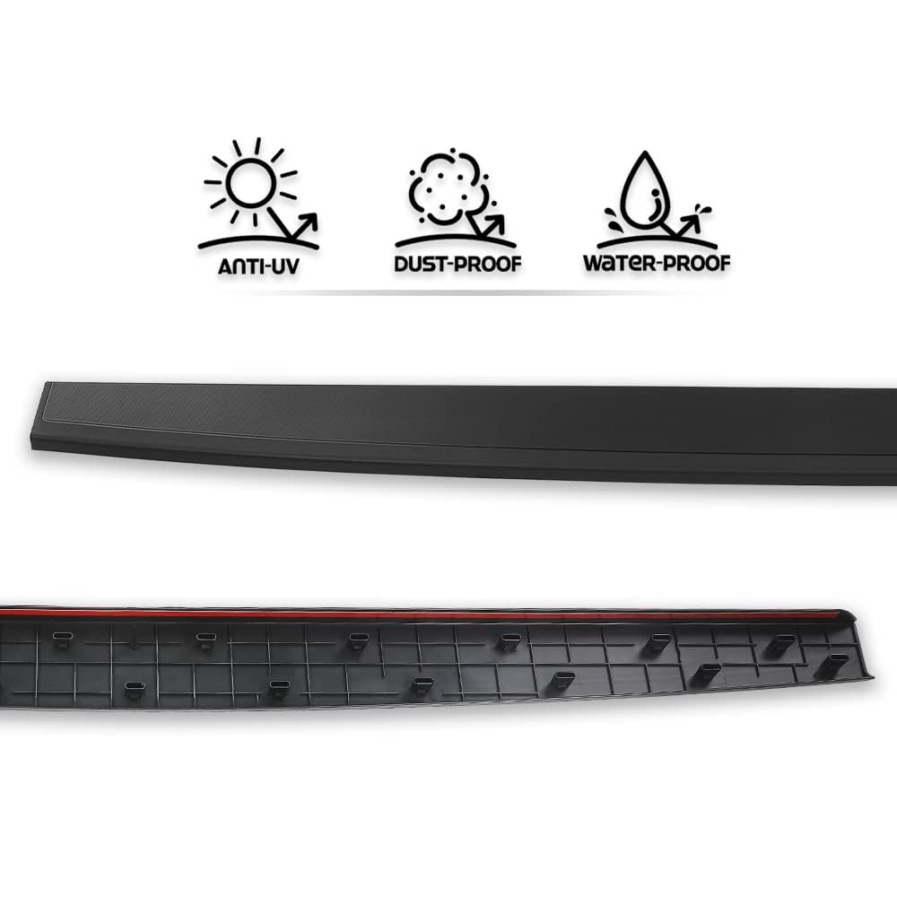 G-PLUS Tailgate Molding Cap Top Protector Molding Trim Compatible with Chevy Silverado GMC Sierra 1500 2014-2018/ Silverado Sierra 2500HD 3500HD 2015-2019 22763062, GM1904110
