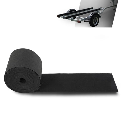 G-PLUS 12" x 75ft Boat Trailer Bunk Carpet, Outdoor Ribbed Marine Bunk Carpet Fit for Boat Trailer Runners Black