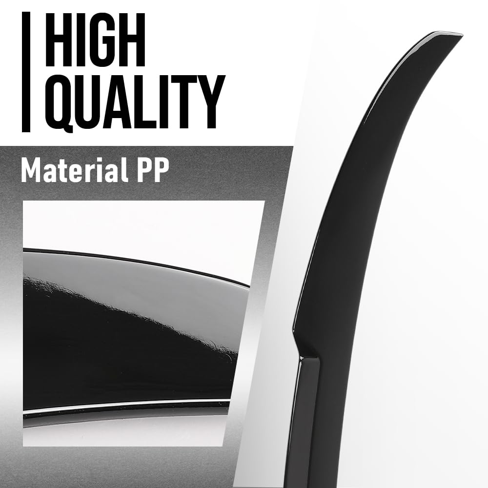 G-PLUS Rear Trunk Spoiler Wing Compatible with BMW 5 Series F10 F18 4 Door Sedan Model 2011-2016 Fit BMW F10 M5 Sedan 2011-2016 Will Not Fit Wagon Model Glossy Black