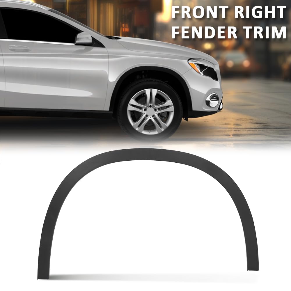 G-PLUS Fender Trim Molding Front Left Compatible with Benz GLA250 (submodel: 4Matic, Base) 2015-2020,Fit Benz GLA45 AMG 4Matic 2015-2019 Textured Black 1568852322