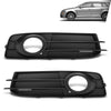 G-PLUS Fog Light Trim Set Driver and Passenger Side Compatible with Audi A3 Base/Quattro Base 2009-2013 Fit Models with Sport Package 8P0 807 681 N ZDE, 8P0 807 682 F ZDE Black