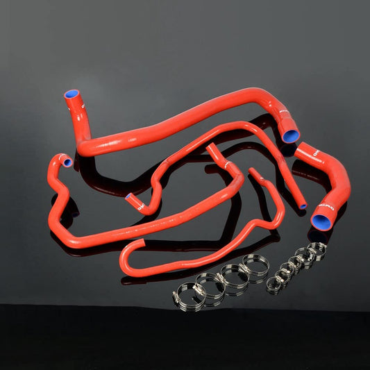 G-PLUS Intercooled Silicone Radiatortube Kit Compatible With 2006 Patrol Can Chassis TD42,Red
