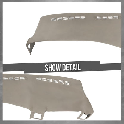 G-PLUS TPE Dash Cover Skin Cap Fit Chevy Silverado/GMC Sierra 1500 2500 1999-2006, Fit Chevy Silverado/GMC Sierra Classic 2007 Gray