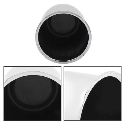 G-PLUS 4pcs Push Through Chrome Wheel Center Caps Fit 3.18" Rims Center Bore Dimensions Only Center Bore Trailer Rim Scratched(Not Fit on OEM Rims)