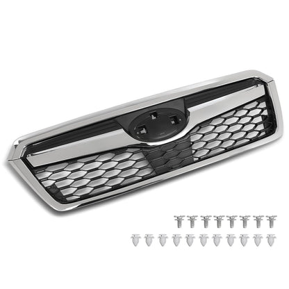 G-PLUS Front Chrome Grille Grill Factory Style Compatible with Subaru Forester 2014-2018 91121SG060, 91121SG040